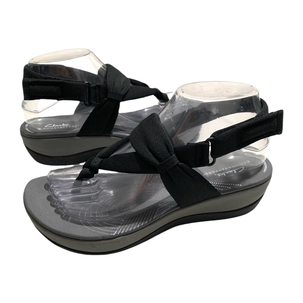 Clarks Women’s Sandals Arla Nicole Cloudstepper in Black Size 7.5 Casual Comfort